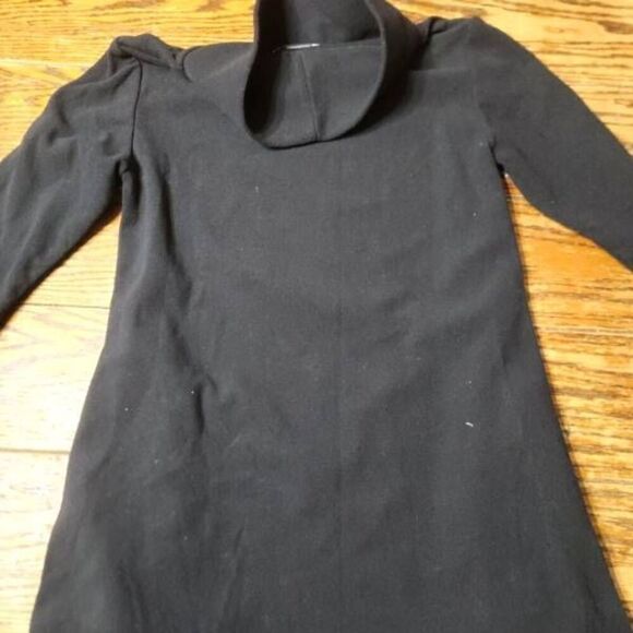 Dudley Stephens Cobble Hill Terry Fleece Turtleneck in Black sz XS - Picture 6 of 6